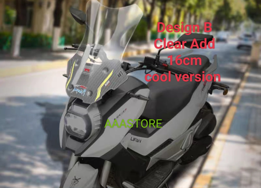 Wmoto Xtreme 150i custom made windshield