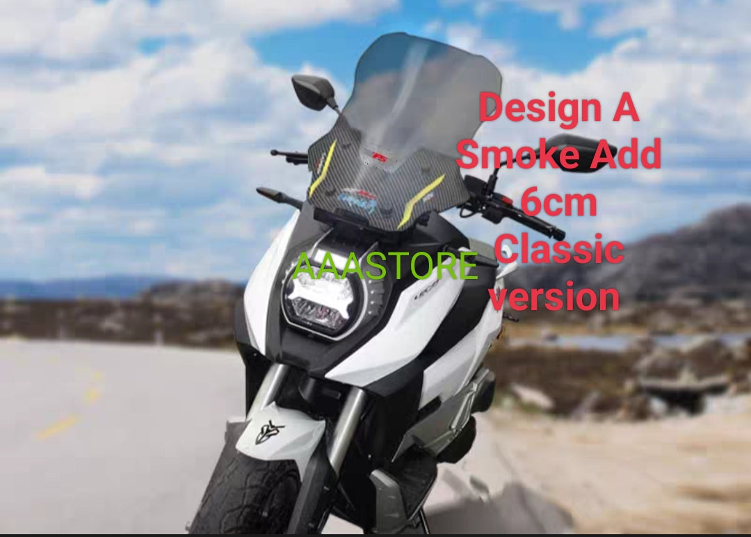 Wmoto Xtreme 150i custom made windshield