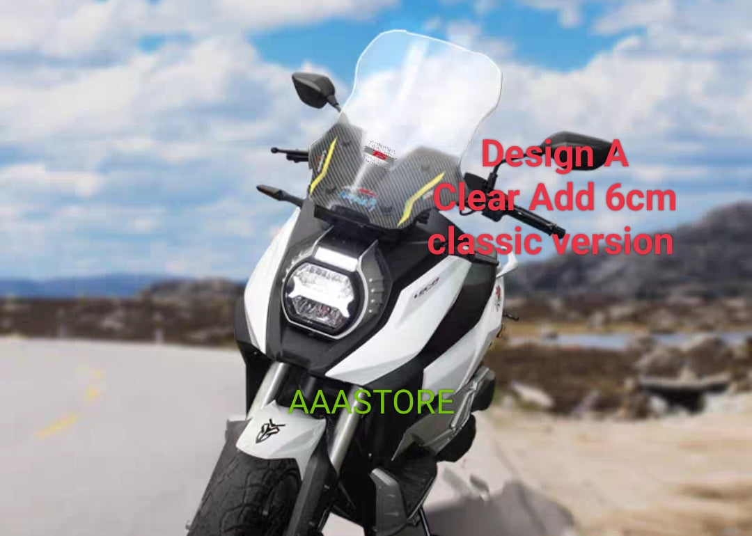 Wmoto Xtreme 150i custom made windshield