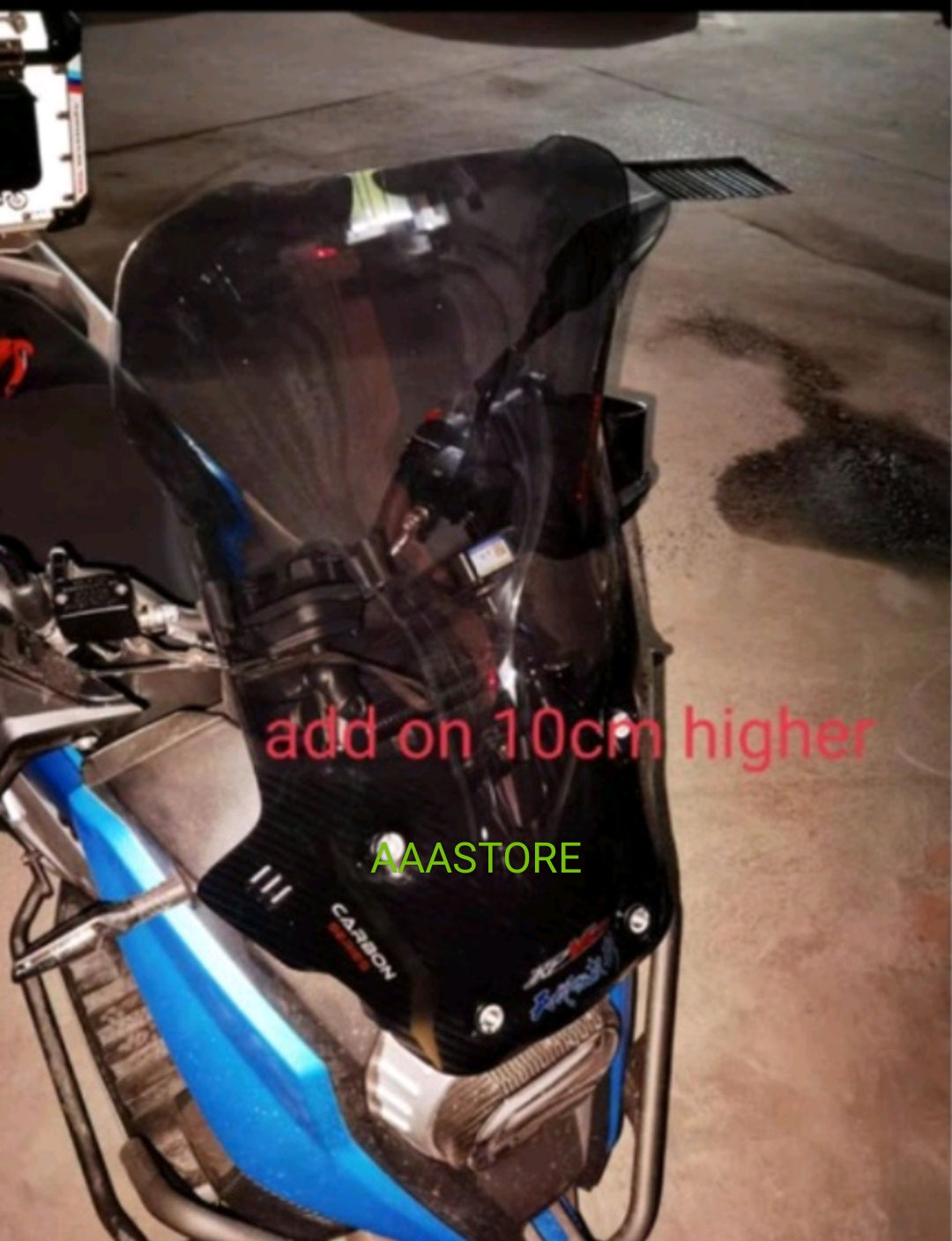 Wmoto Xtreme 150i custom made windshield