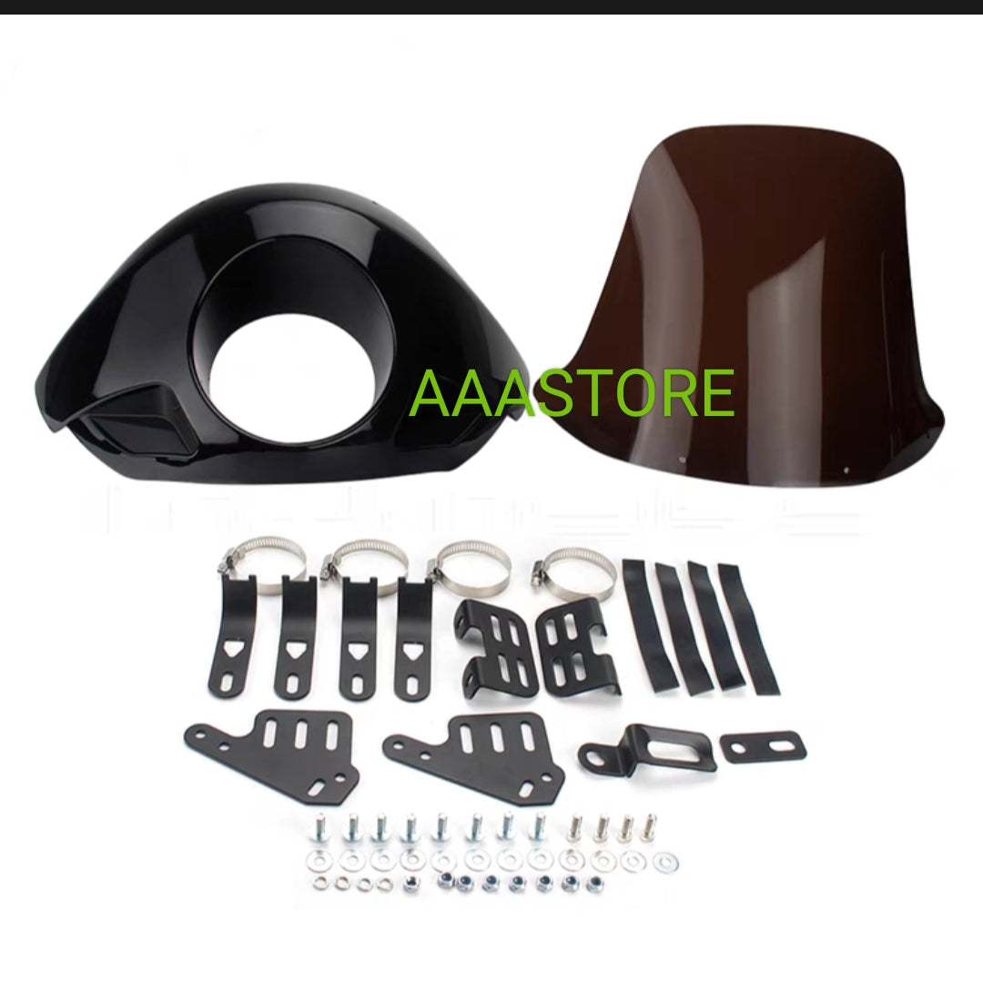 Harley/Indian/yamaha/Kawasaki/Honda retro Fairing(modification needed)