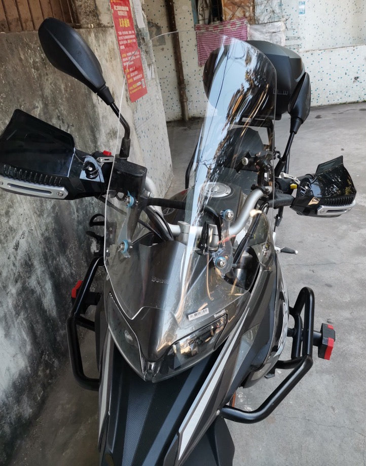 Benelli TRK 251/502 Custom Made windshield 5 to 25cm higher