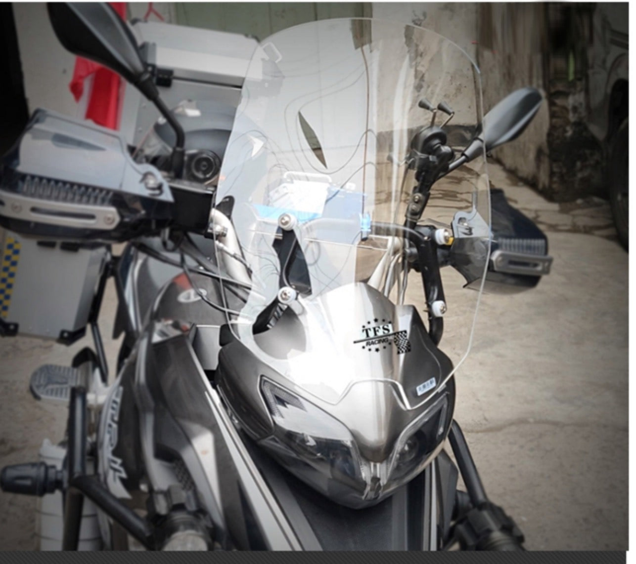 Benelli TRK 251/502 Custom Made windshield 5 to 25cm higher