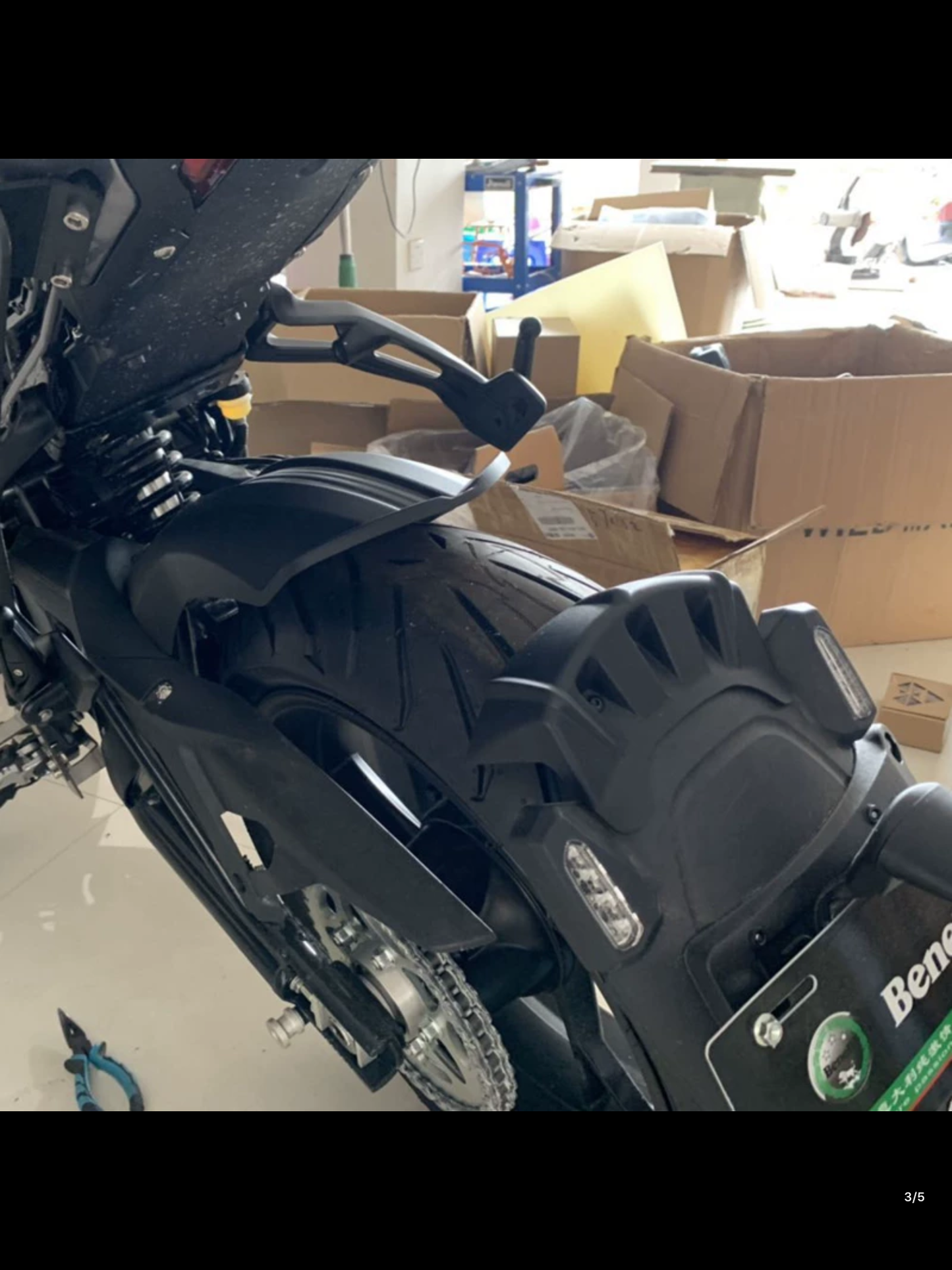 BENELLI 502c extended rear Fenders ( 2 pcs)