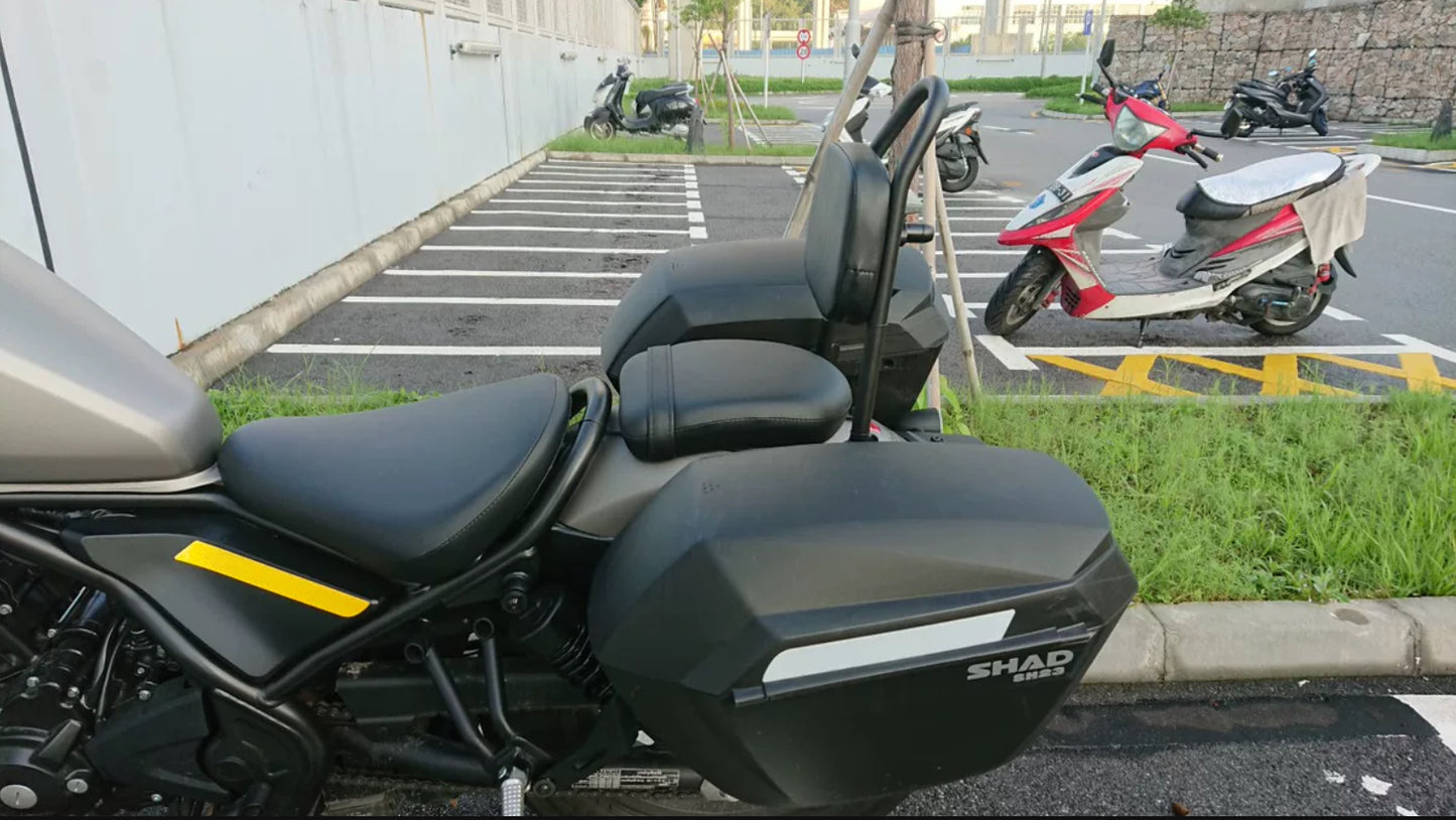 Honda Rebel 500 backrest & rack