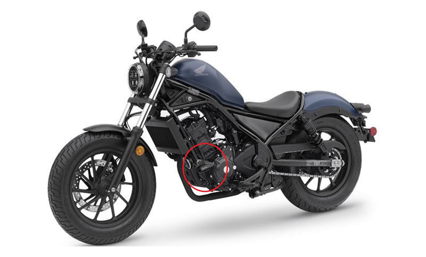 Honda Rebel 500 Frame slider