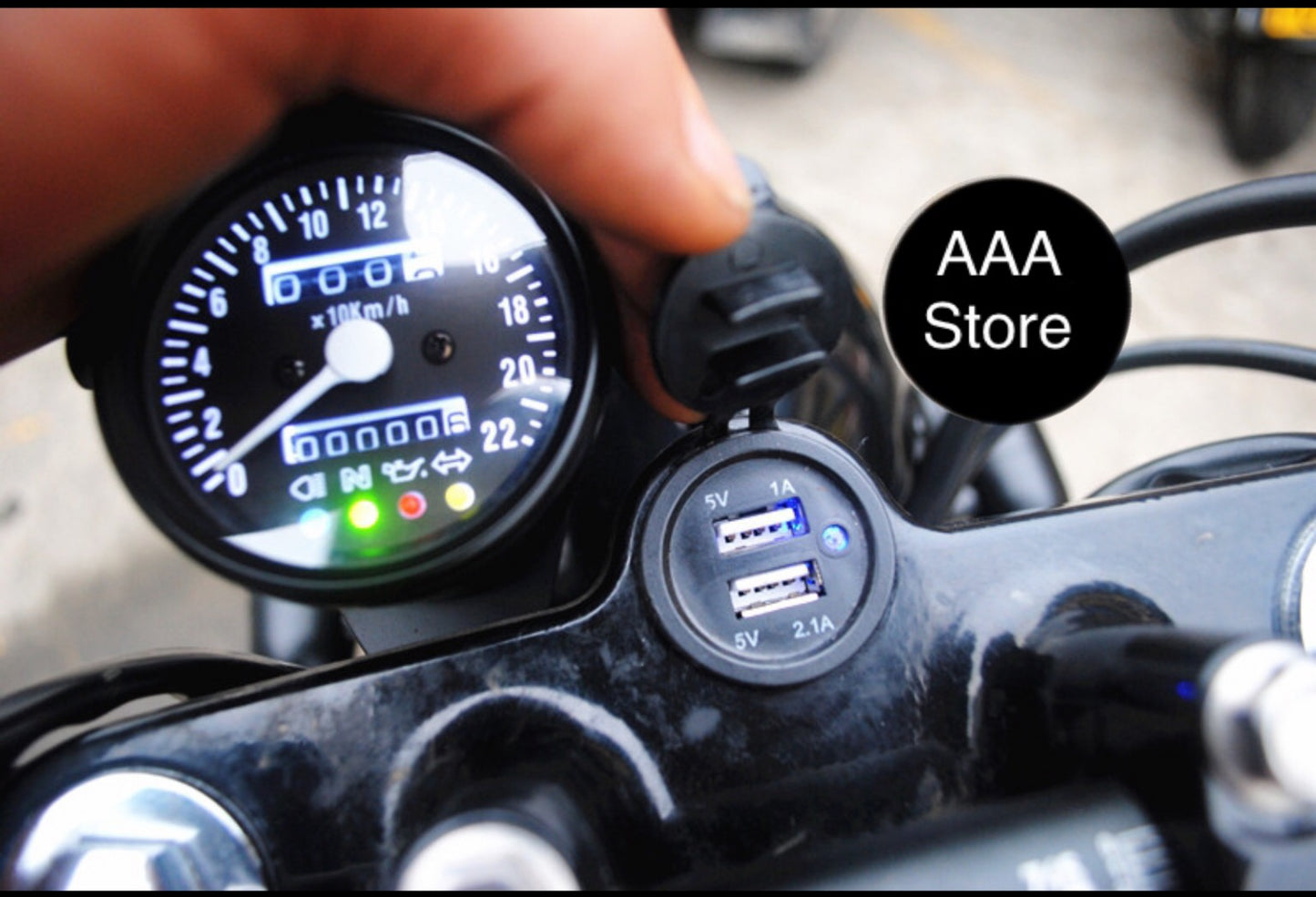 CMC XY400 ignition relocation bracket+usb charger