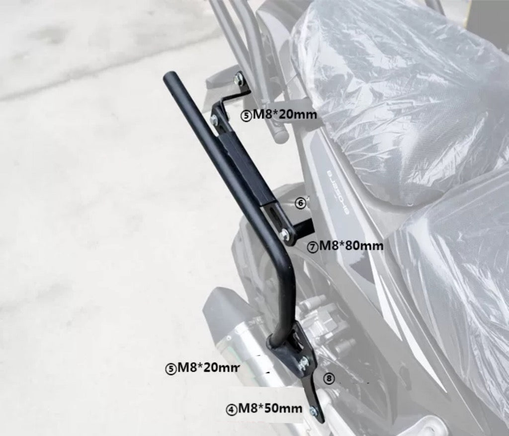 BENELLI Trk 251 side box bracket( shad only)