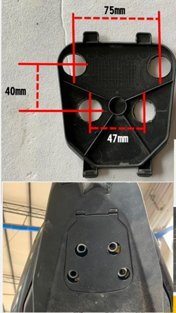 Zontes 155U luggage rack & shad side box bracket