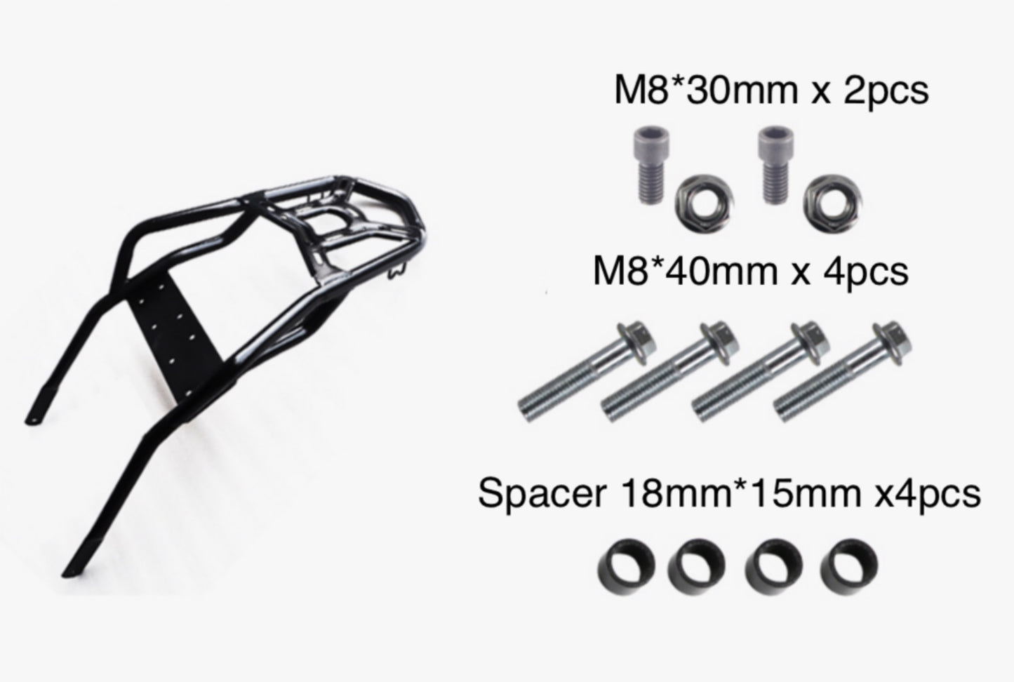 Zontes 155U luggage rack & shad side box bracket