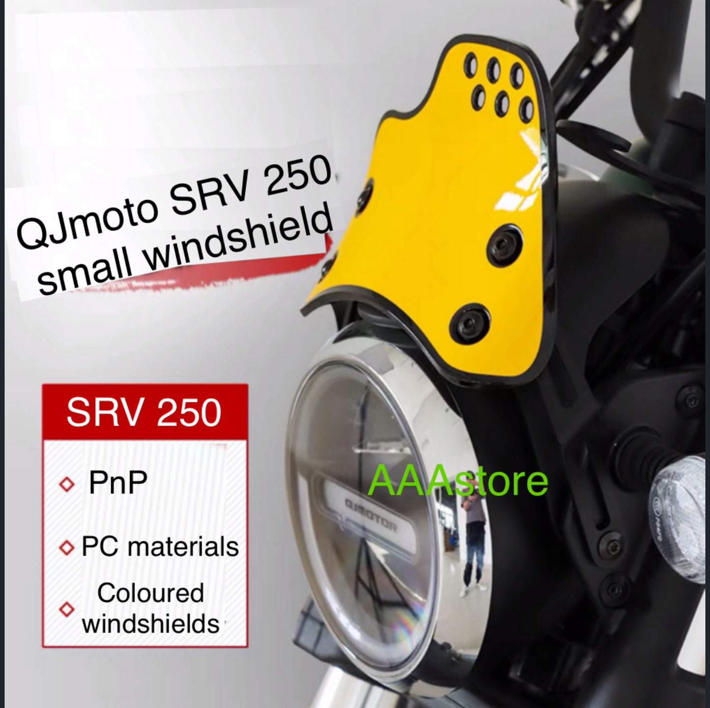 QJmoto SRV 250 Small windshield