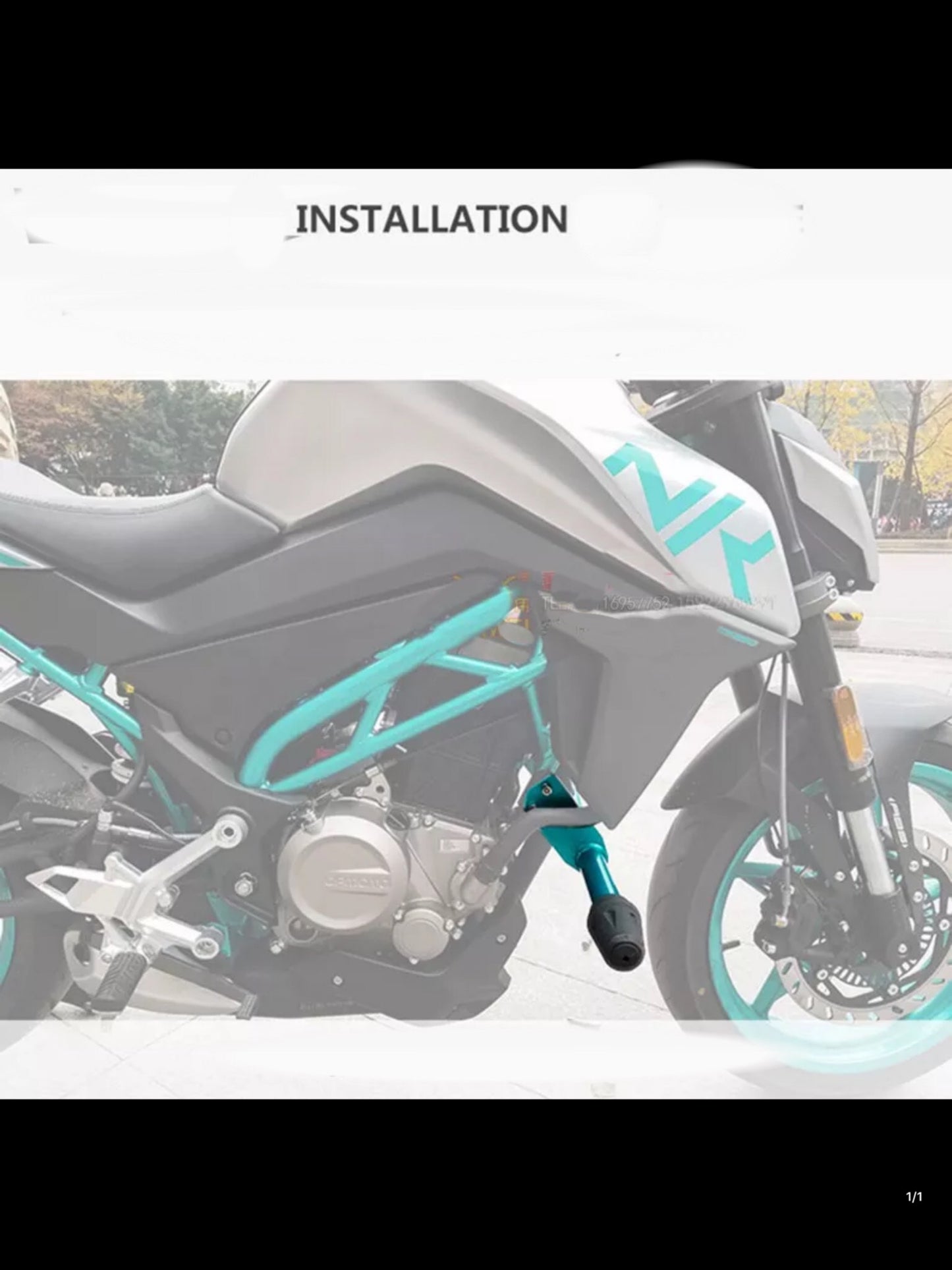 CFMOTO 250 NK STRAIGHT CRASHBAR (Before 2022)