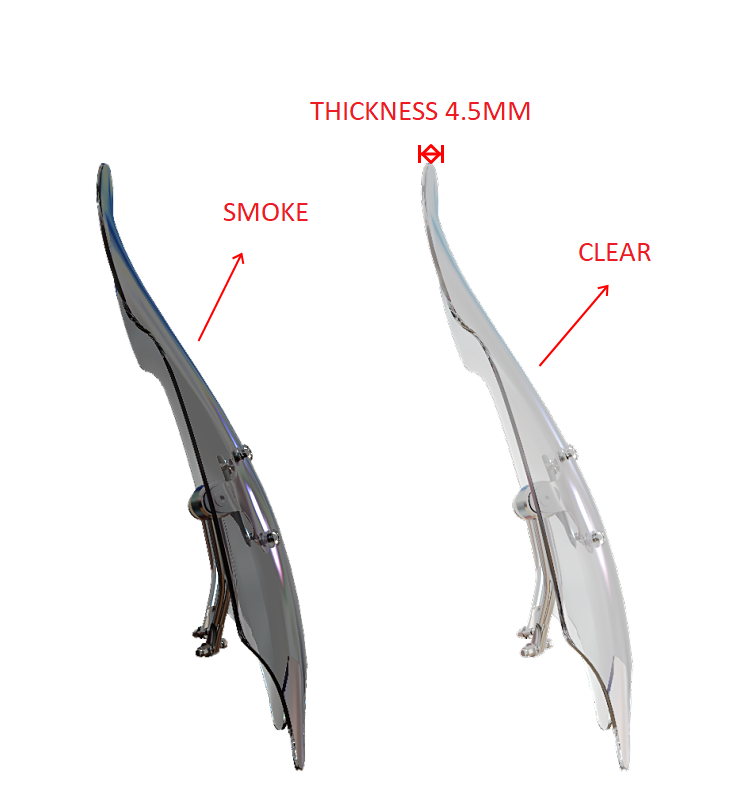 BENELLI 502C CUSTOM MADE WINDSHIELD