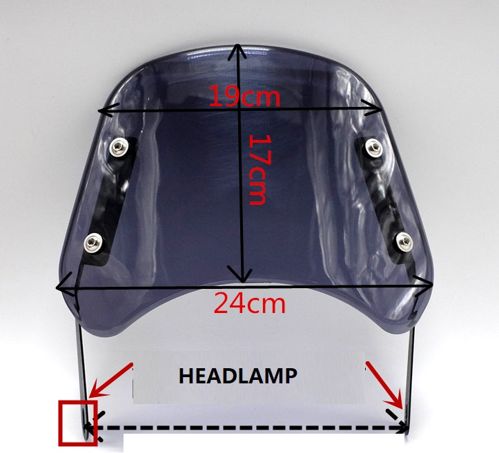 CMC XY400/SMALL WINDSHIELD