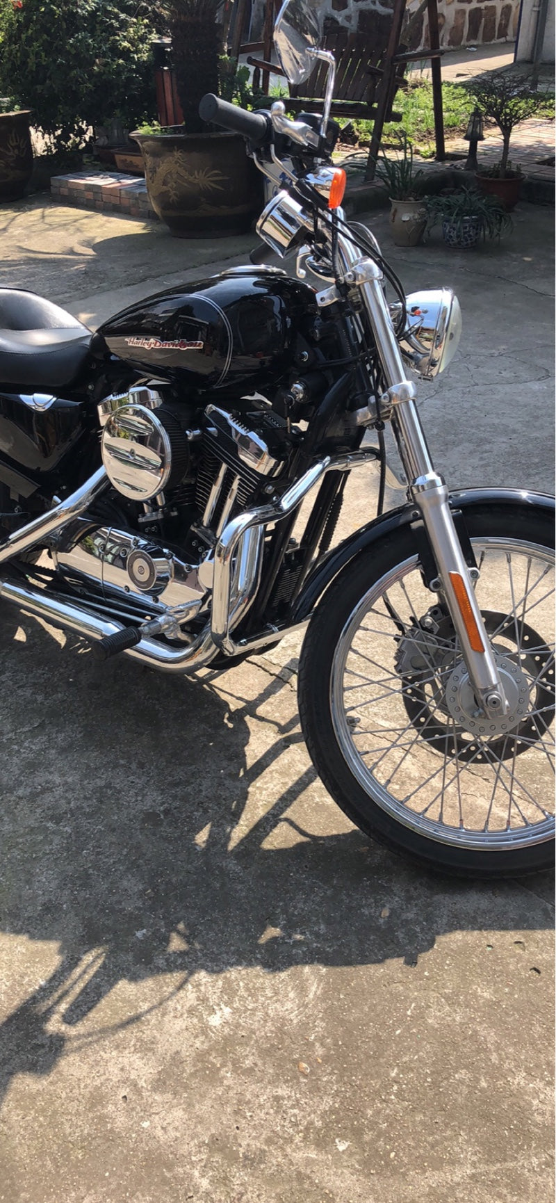 Harley sportster 883/48/72/1200 Mustache crashbar