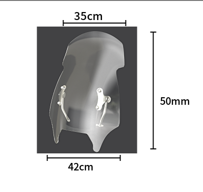 BENELLI 502C CUSTOM MADE WINDSHIELD