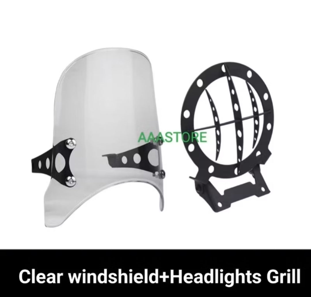 CFmoto 450CLC Small windshield & Headlight Grill