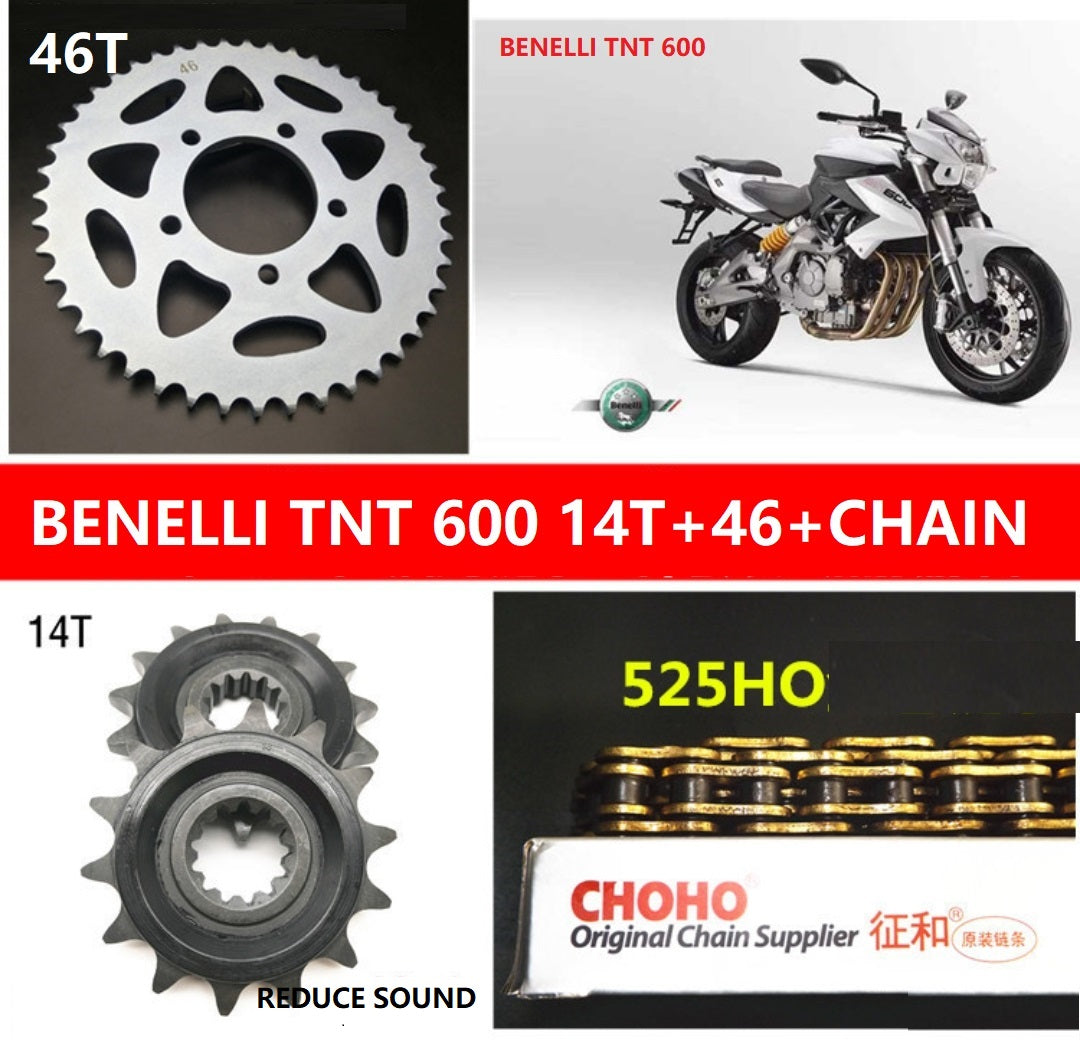 BENELLI Leoncino 500 /TRK 502/TNT600/ 300 sprocket+chain