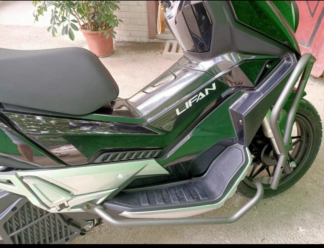 WMOTO Xtreme 150i Carbon like frame protection Sticker