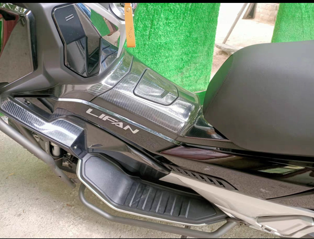 WMOTO Xtreme 150i Carbon like frame protection Sticker