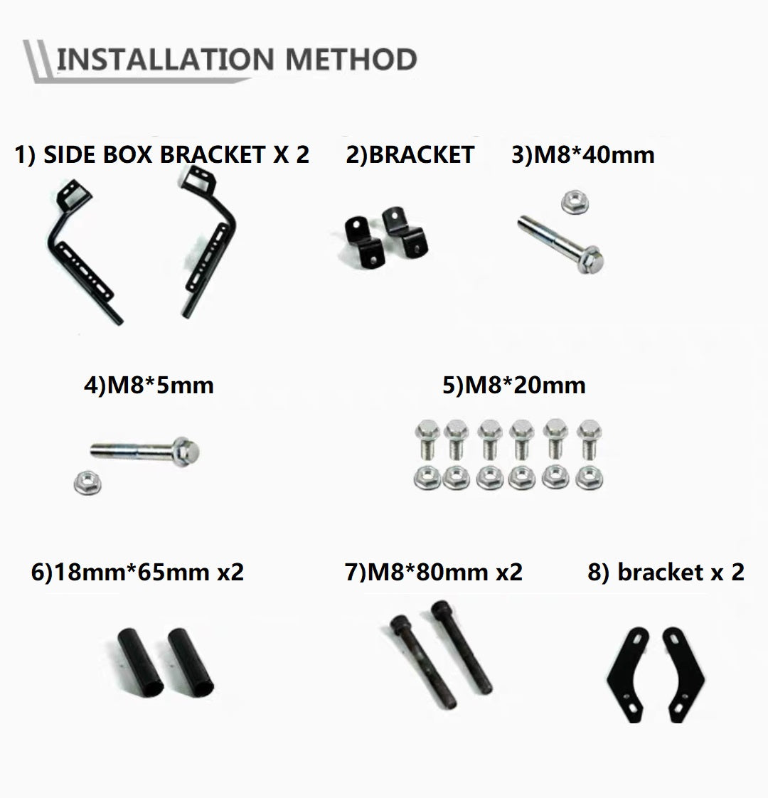 BENELLI Trk 251 side box bracket( shad only)