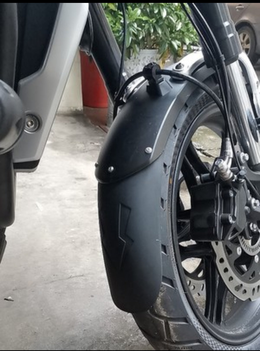 Zontes ZT155G splash guard with reflector