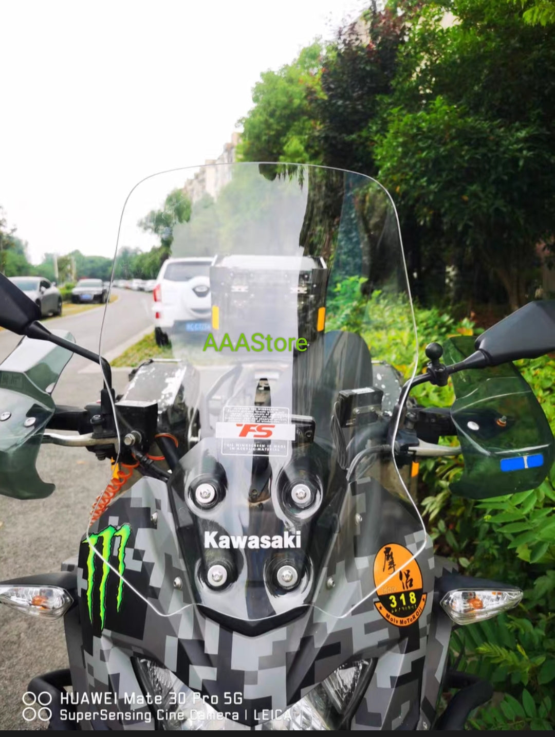 KAWASAKI VERSYS 250 WINDSHIELD(add 10/15/20cm higher