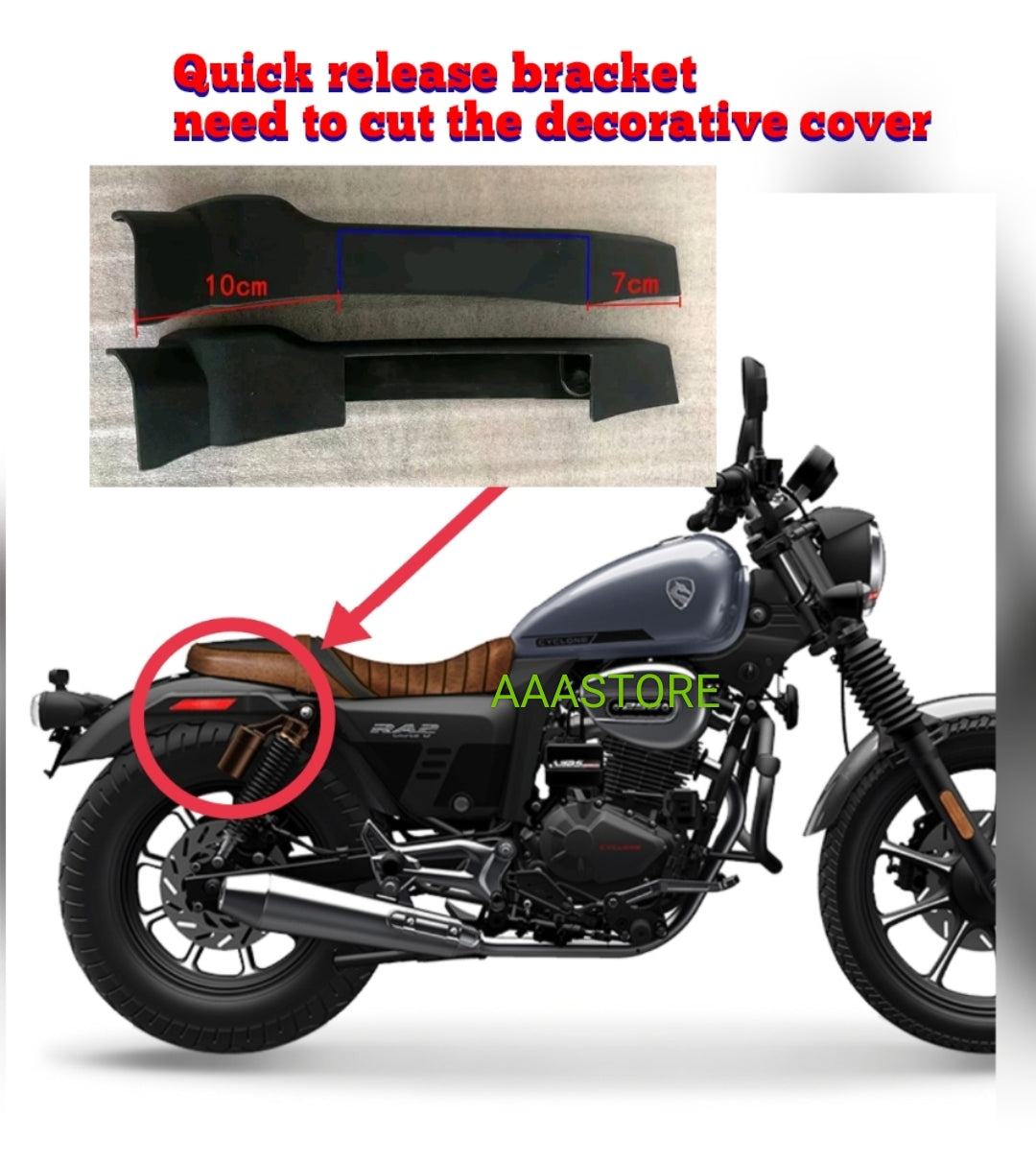 KTNS RA2 quick release/throw-over saddlebags