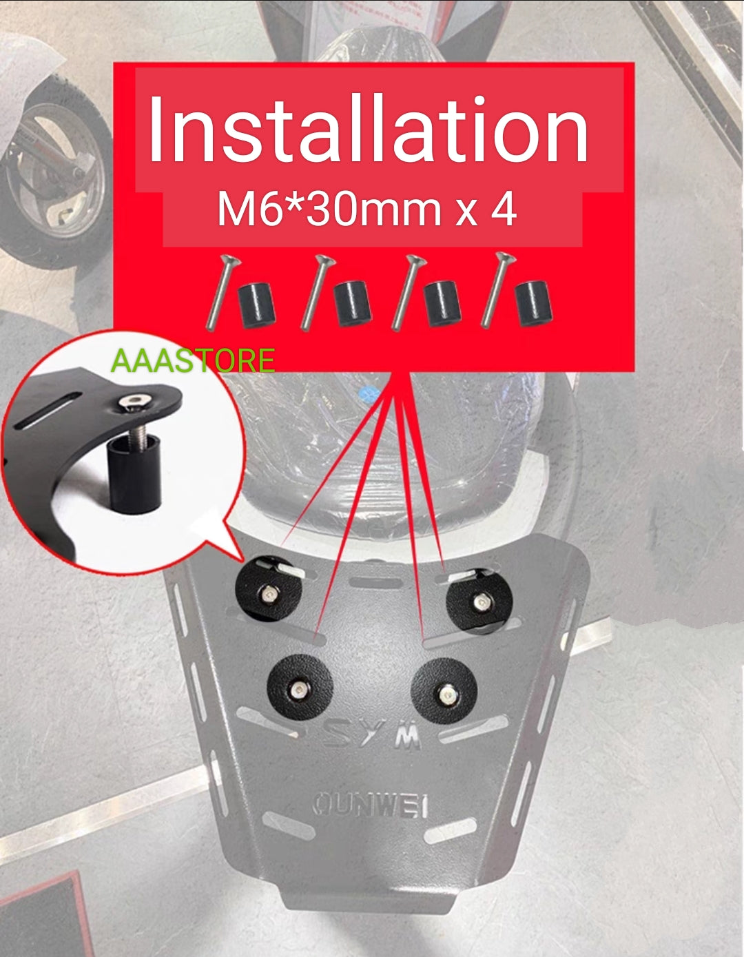 SYM JET14 200 LUGGAGE RACK