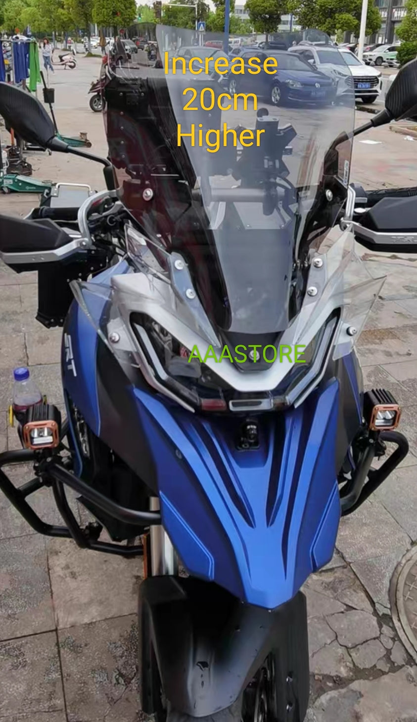 QJMOTO SRT 800/800X WINDSHIELD(add 10/15/20cm)