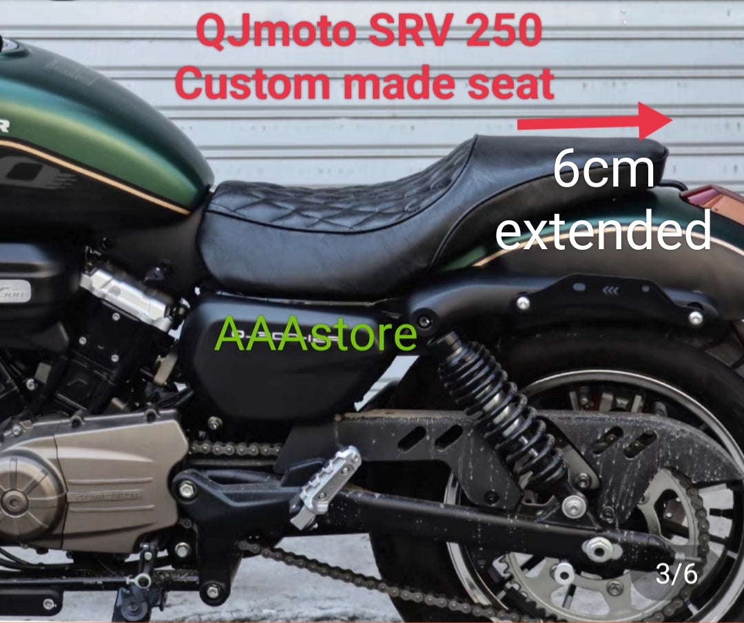 QJmoto SRV 250 Custom made seat ( extended 6cm)