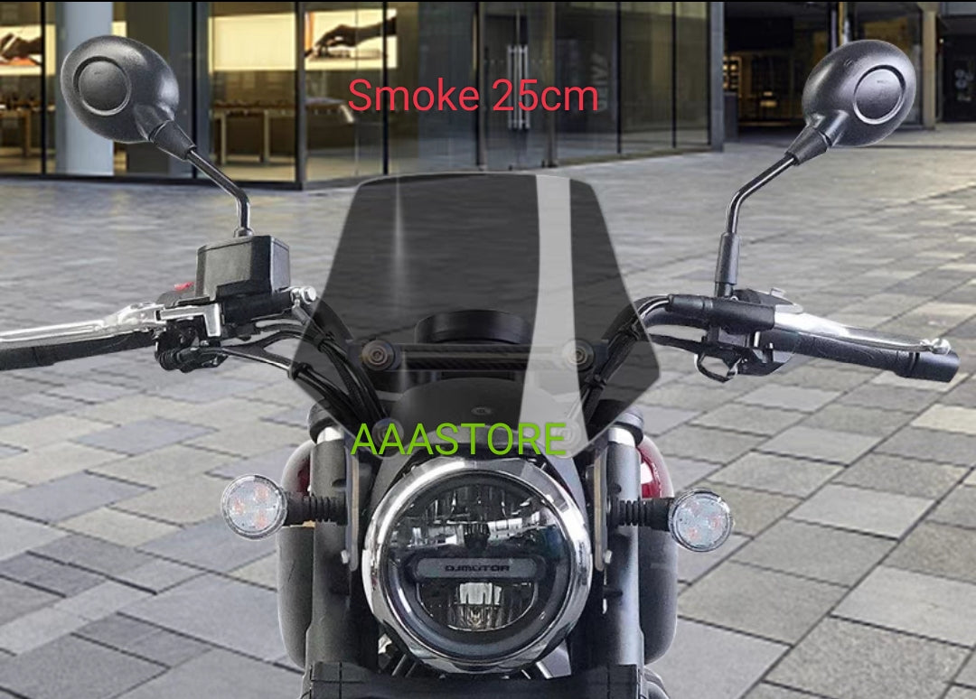 QJmoto SRV 250 Windshield with Crossbar