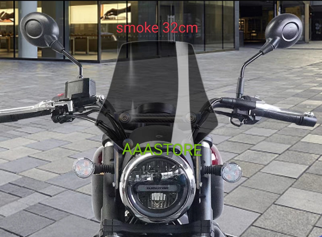 QJmoto SRV 250 Windshield with Crossbar