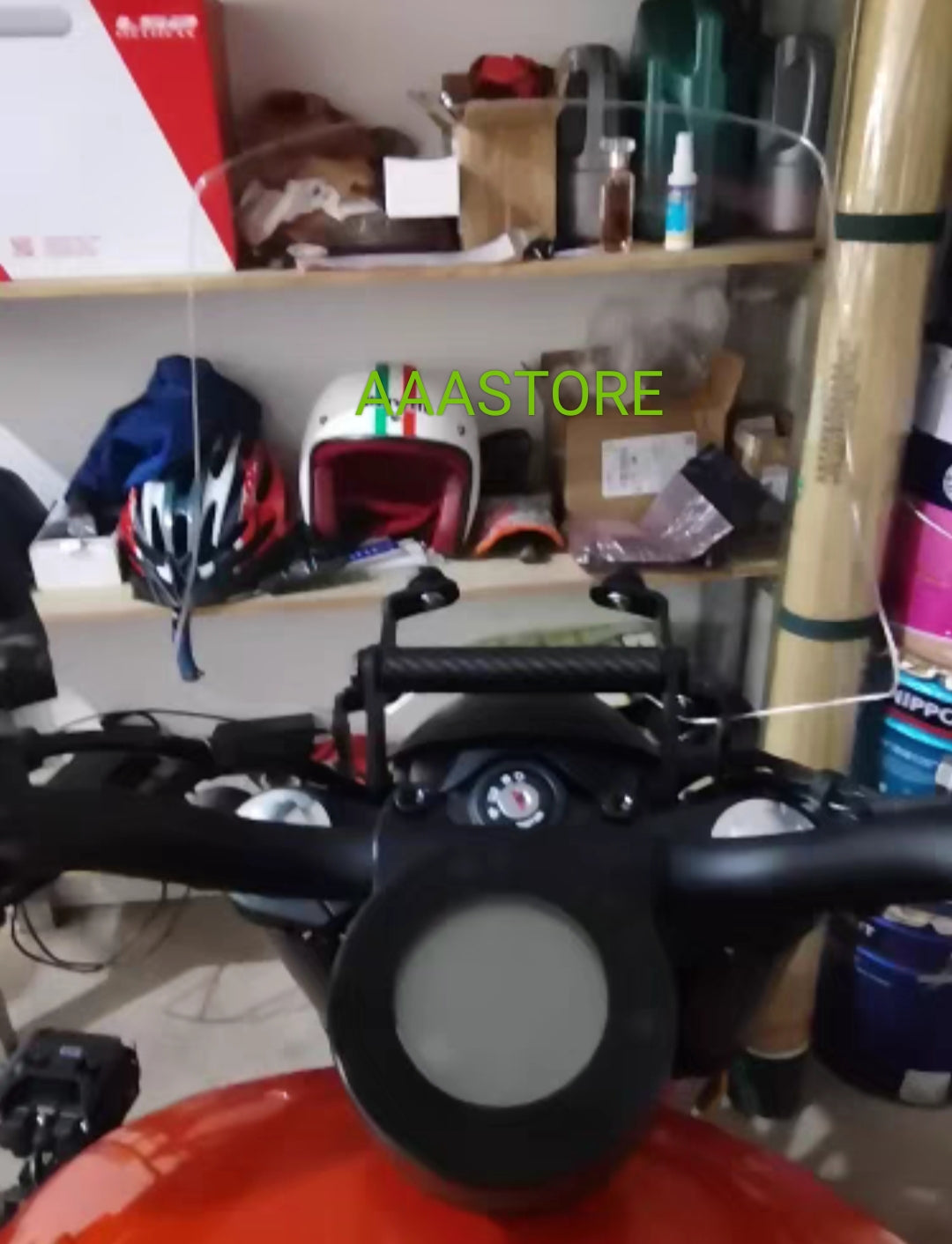 QJmoto SRV 250 Windshield with Crossbar