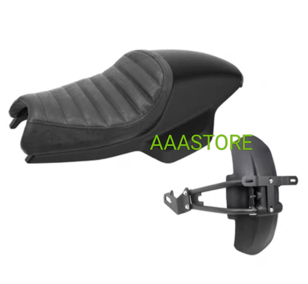 QJmoto SRV 250 Single Hump seat with LED Tail Light
