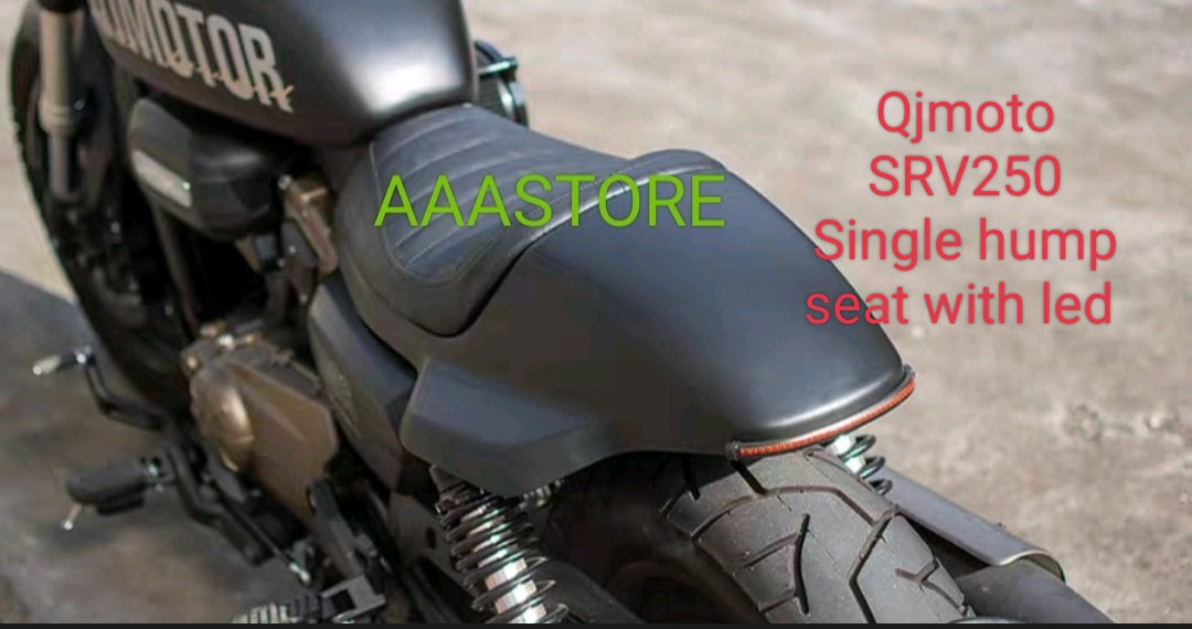 QJmoto SRV 250 Single Hump seat with LED Tail Light