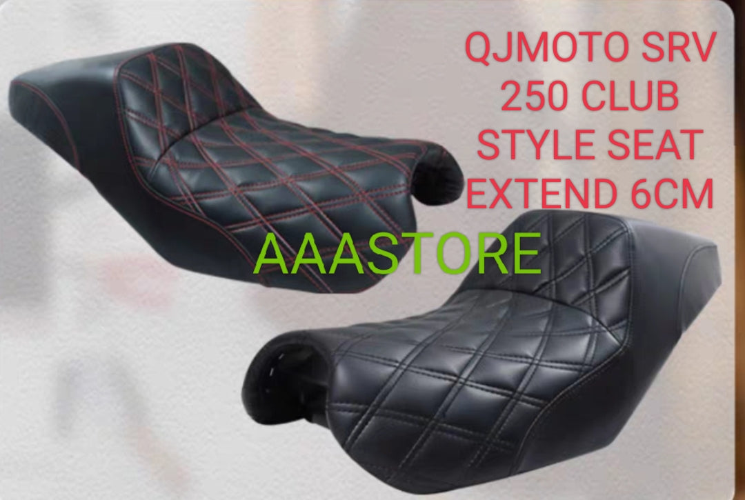 QJmoto SRV 250 Club style seat ( extended 6cm)