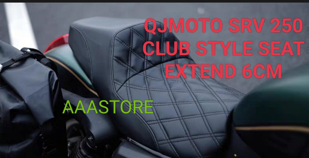 QJmoto SRV 250 Club style seat ( extended 6cm)