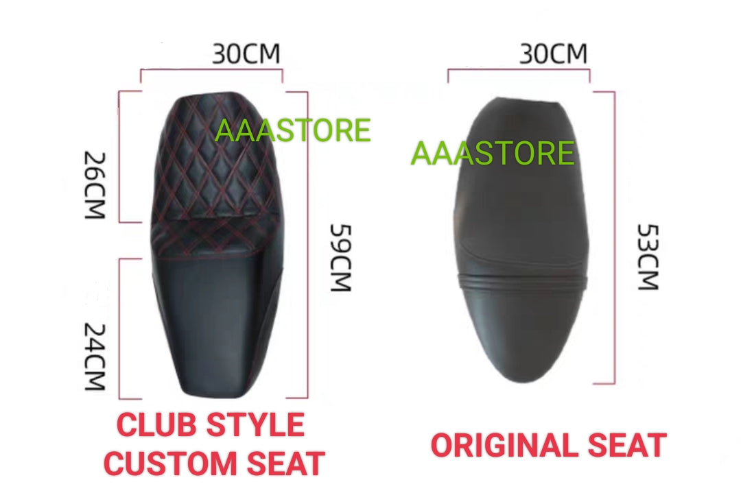 QJmoto SRV 250 Club style seat ( extended 6cm)
