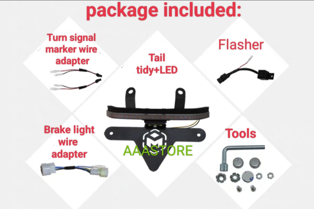 Qjmoto SRV 250 Tail Tidy+LED