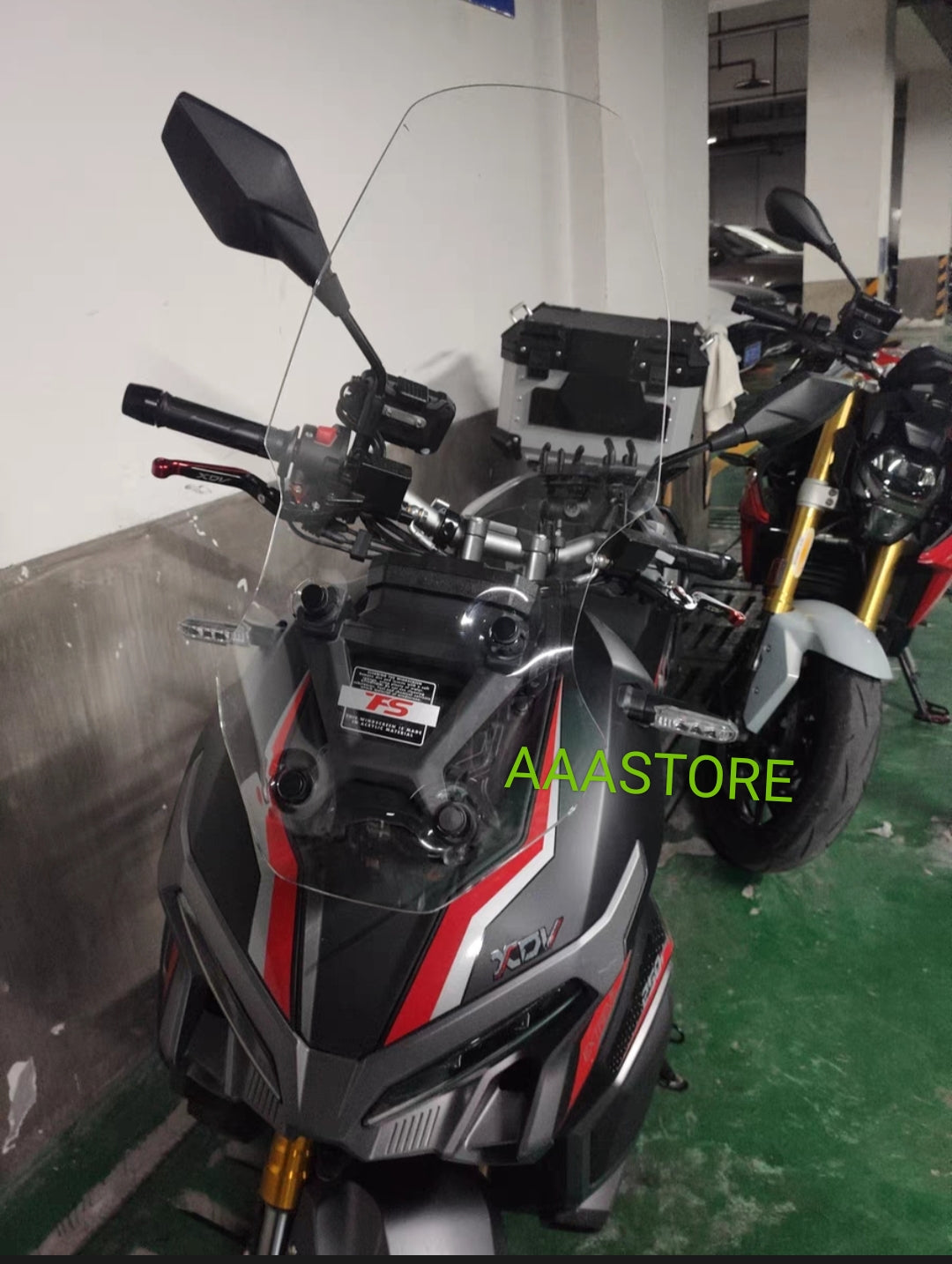 Wmoto xdv250 windshield(add 5/10cm/15cm higher than original size)