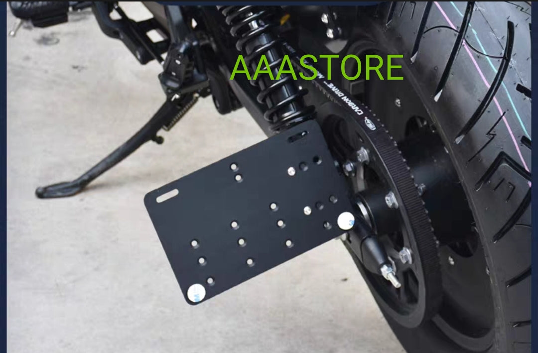 QJmoto SRV 250 Side mount number plate holder