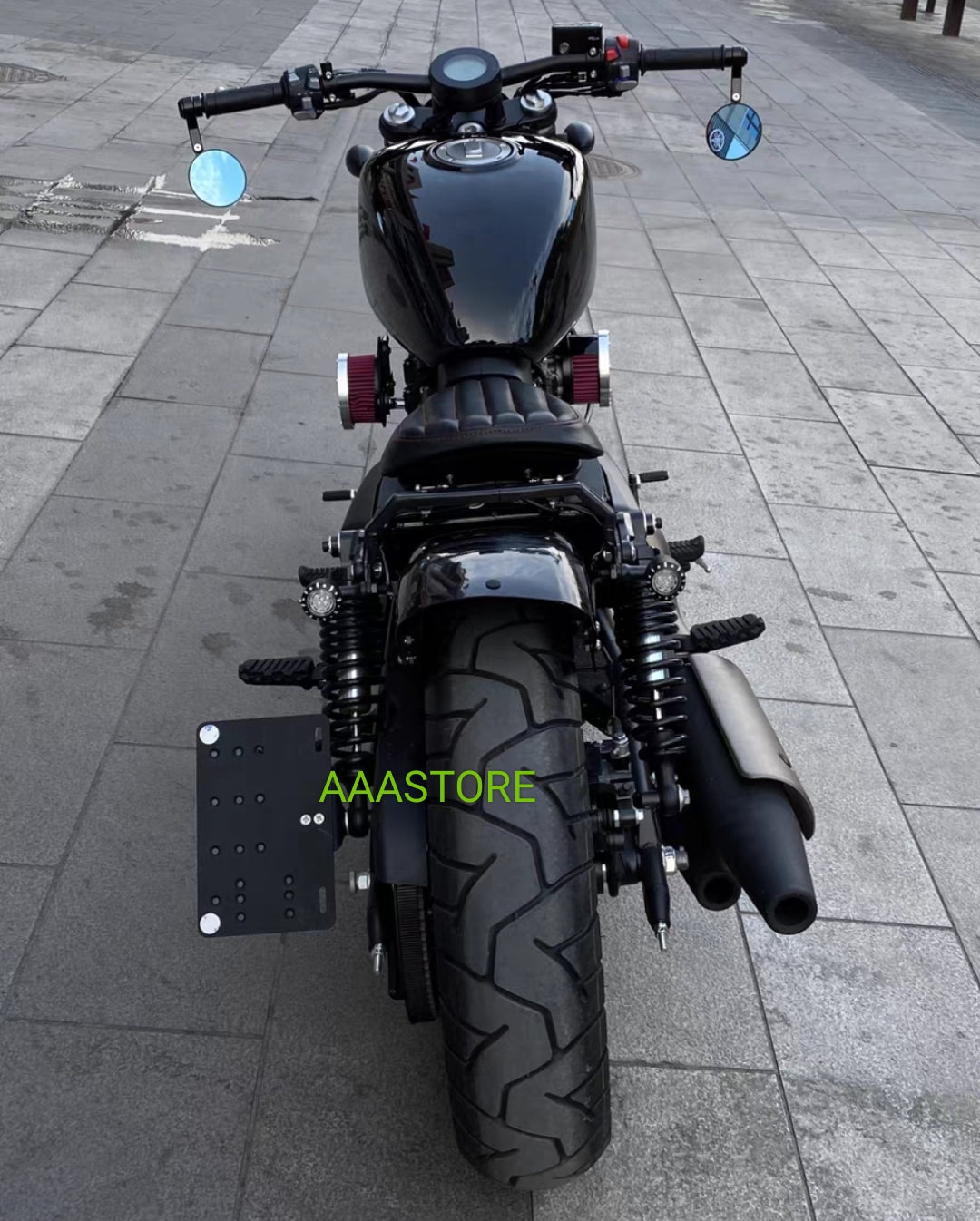 QJmoto SRV 250 Side mount number plate holder