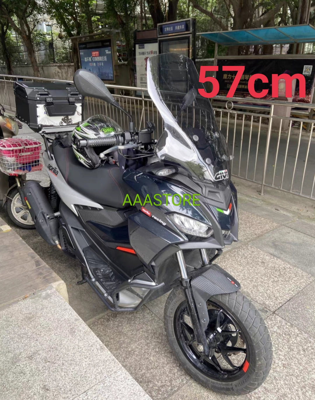 Aprilia SR-GT200 windshield(add 5/10cm higher than original size)