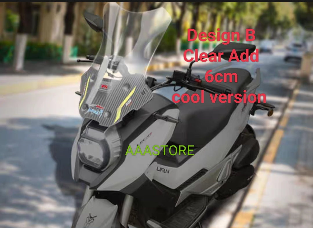Wmoto Xtreme 150i  custom made windshield