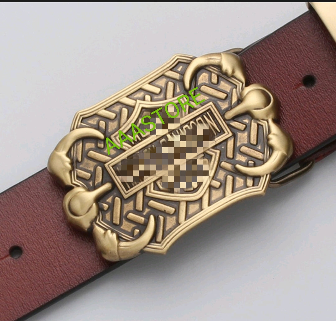 Harley Claw buckle + belt+brass loop