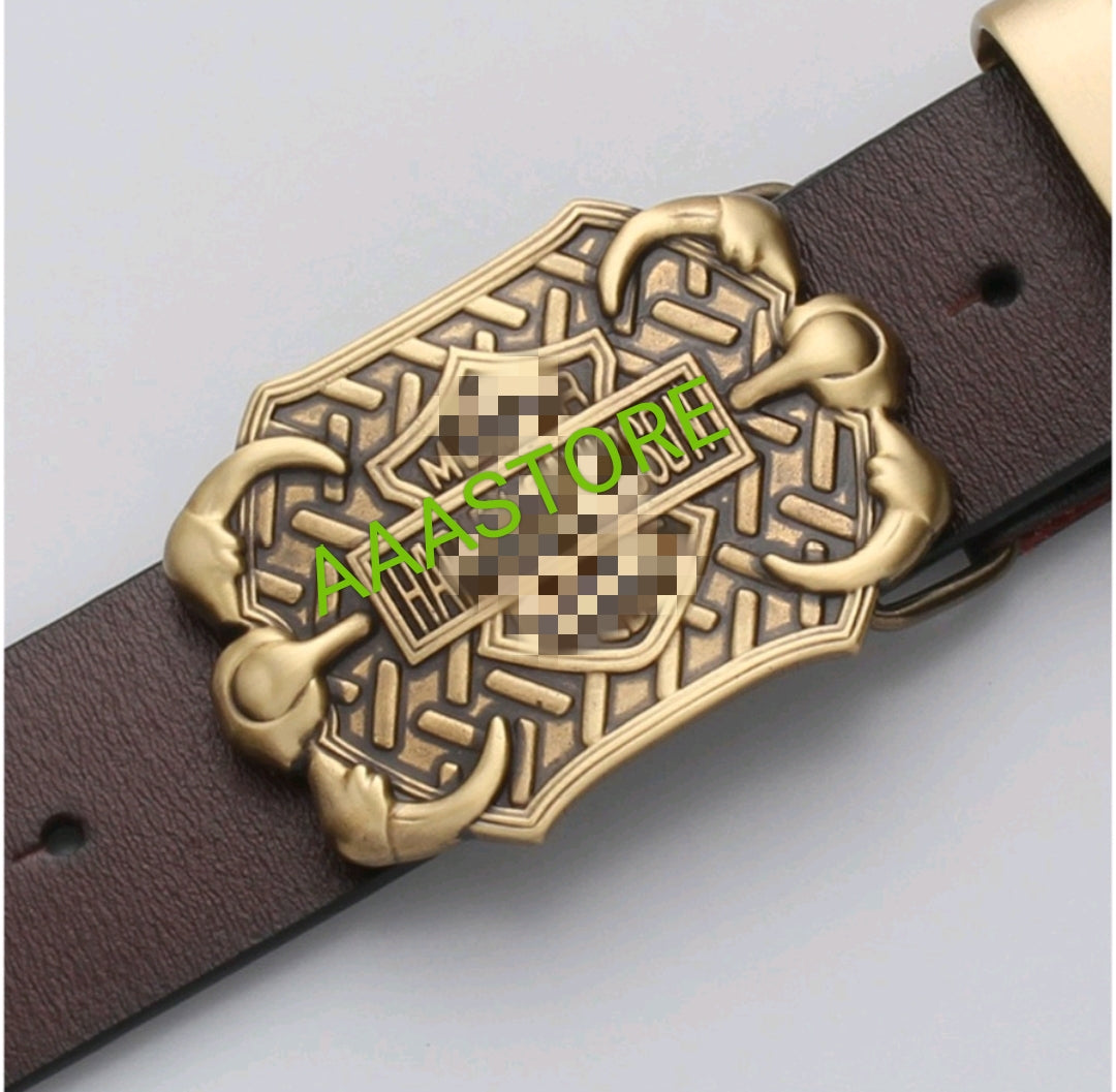 Harley Claw buckle + belt+brass loop