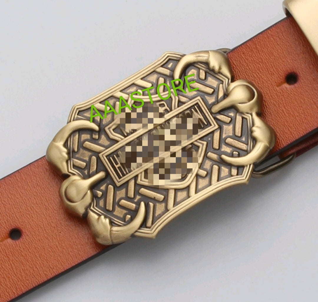 Harley Claw buckle + belt+brass loop