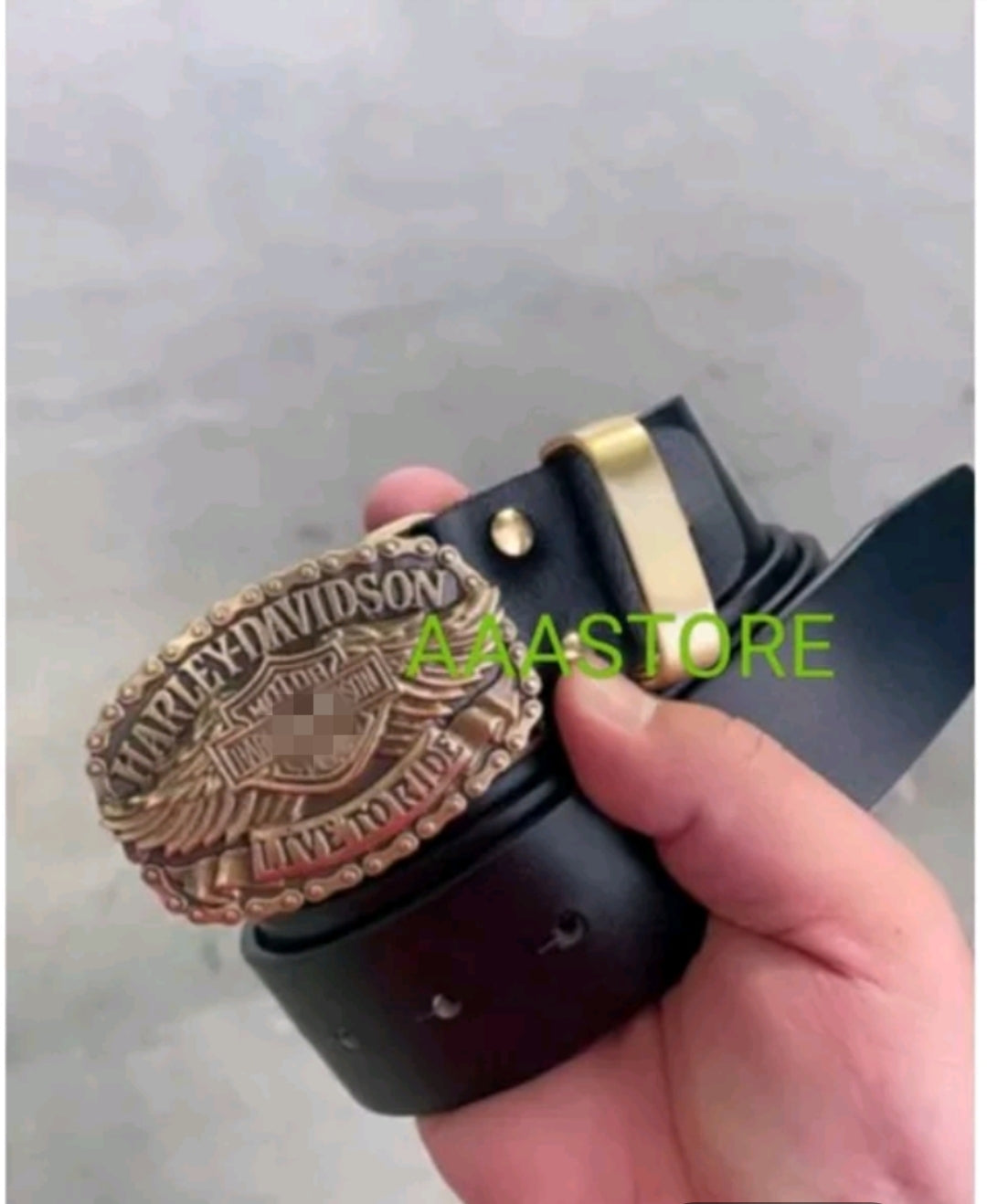Harley buckle + belt+brass loop