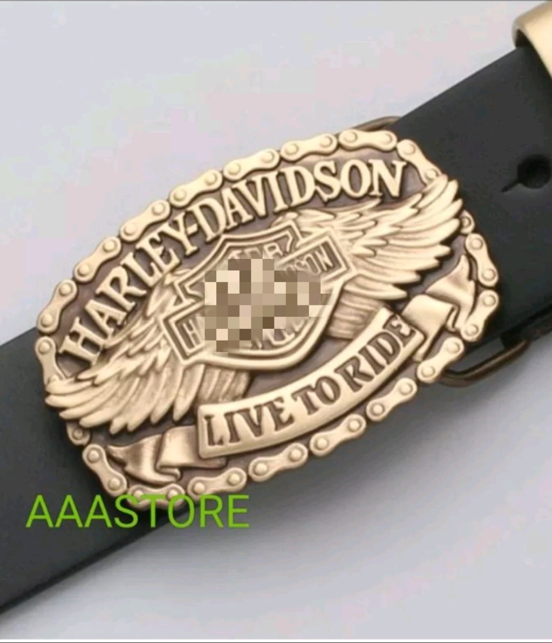 Harley buckle + belt+brass loop